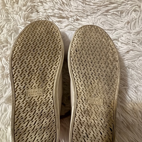 Hermes light grey sneakers with horse - Picture 8 of 8